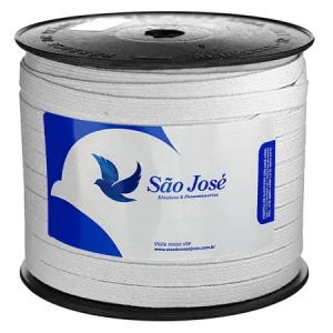 Elástico Algodão São José Branco N°6 C/100m