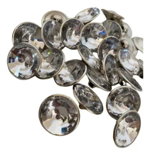 Botão capitonê Cristal  22MM/ C/200UN