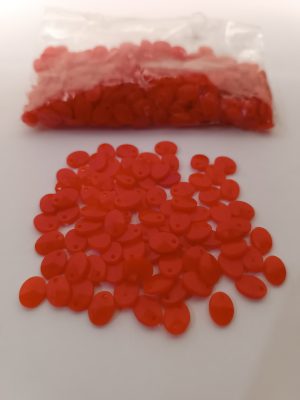 Pingente Lentilha Vermelho 11x8mm 200 pçs 60g Oval Bijuterias Artesanato, cobre jarra, customizações