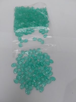 Pingente Verde Neon Médio Cintilante 11x8mm 200 pçs 60g Oval. Bijuterias Artesanato, cobre jarra, customizações