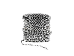 Corrente de Strass a metro C/20mts Prata - Ss12 falso