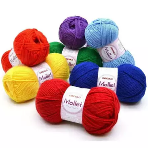 KIT 5 UNIDADES LÃ MOLLET 40g - CIRCULO