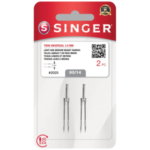 Agulha dupla P/ Máquina 2025 C/2un